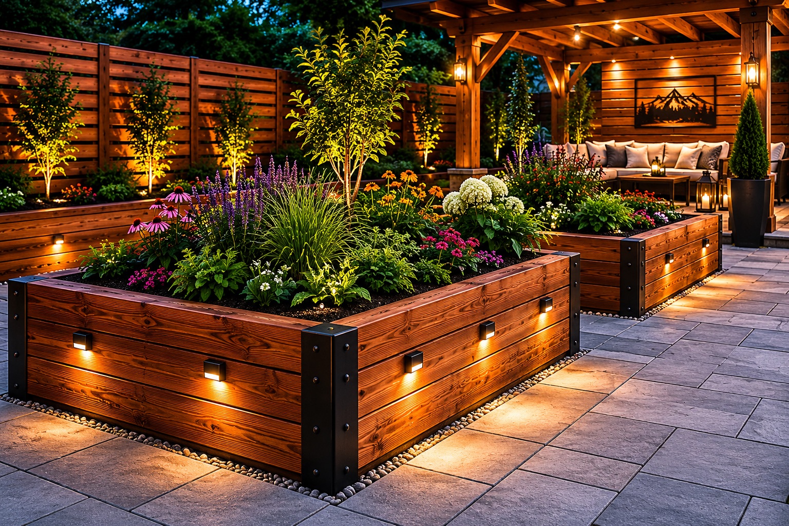 Handcrafted Garden Bed Structure